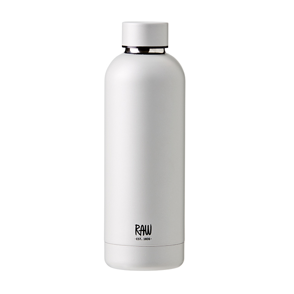 RAW TO GO - thermo bottles metallic silver in steel 