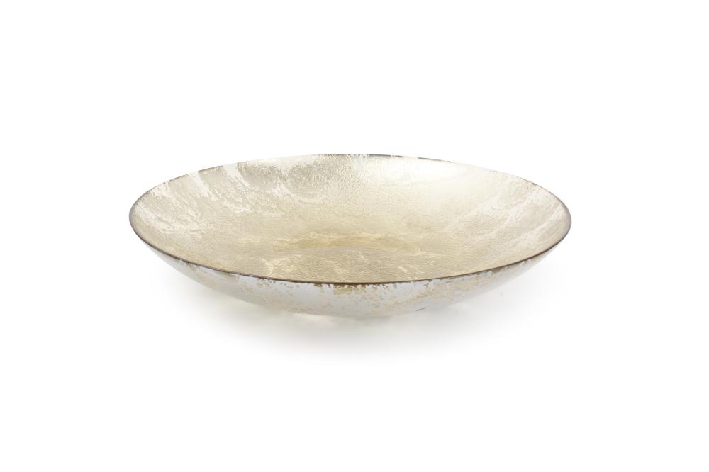 SP_COL: Deco dish 40xH6,5cm sponged gold
Glint