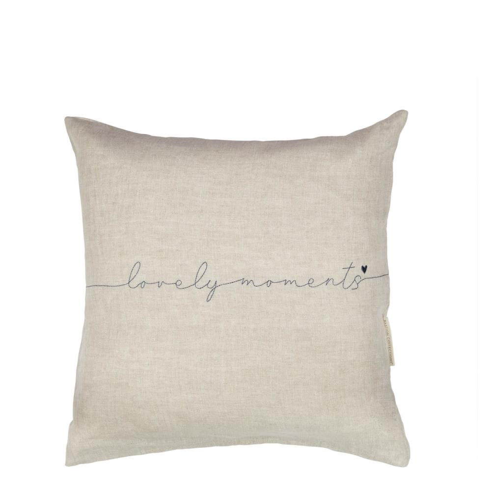CushionCover50x50Naturel Lovely Moments 100% linen




