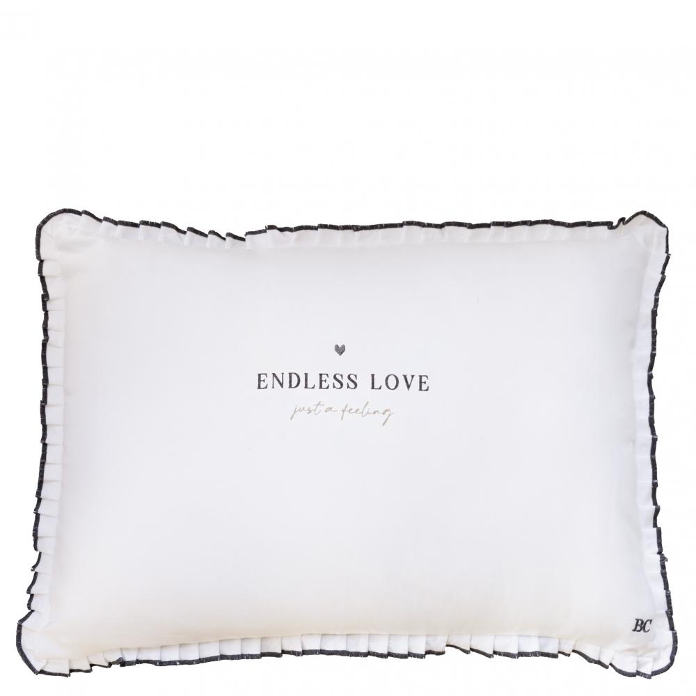 Cushion 50x70 Whitel/Pleated Endless Love









