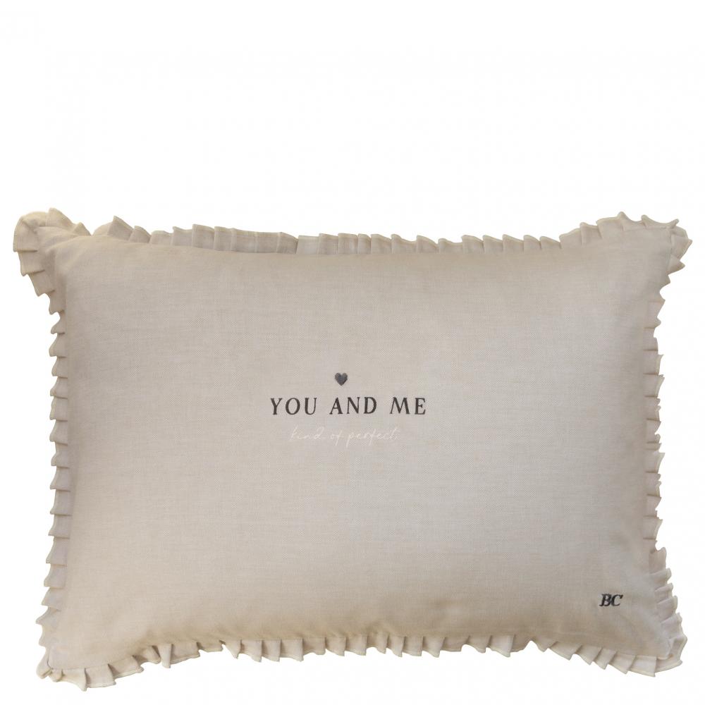 Cushion 50x70 Naturel/Pleated You and Me










