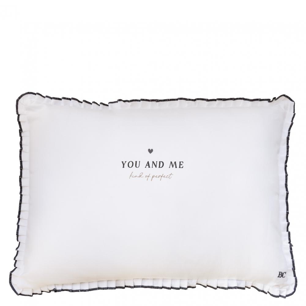 Cushion 50x70 White/Pleated You and Me











