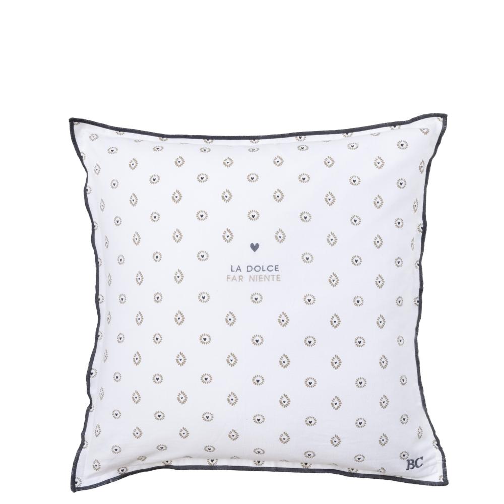 Cushion 50x50 White/La Dolce Far Niente












