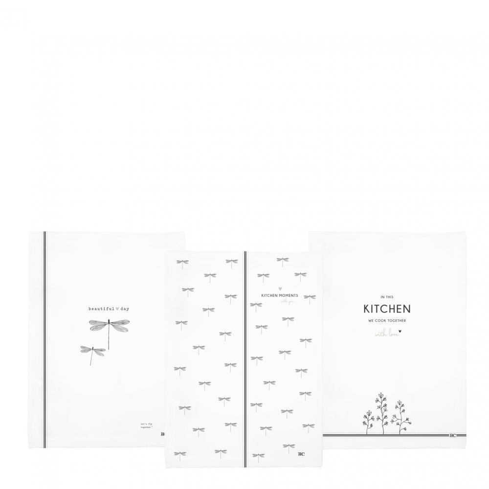 Kitchen Towels 50x70(3x4pcs)White Dragon Fly 


 



















