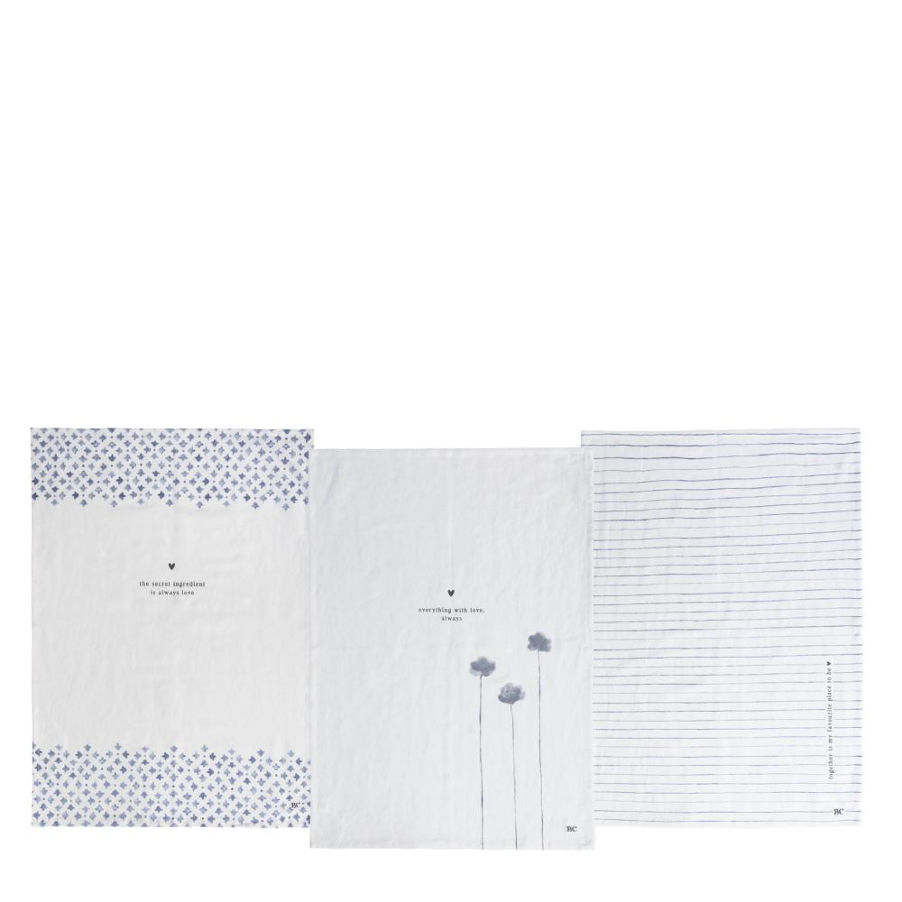 Kitchen Towels 50x70(3x4pcs) White/Blue Secret

 


















