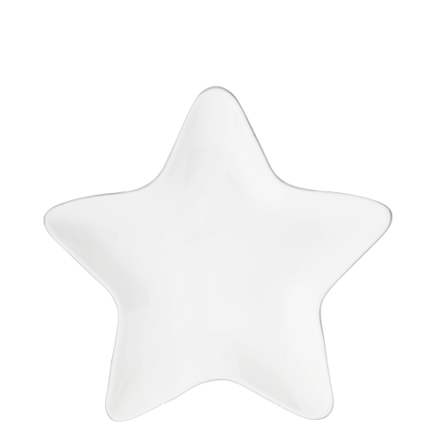 Star Plate 16cm with Grey edge