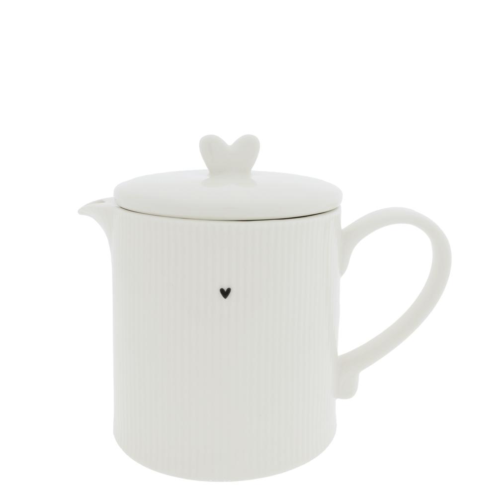 Teapot White with Relief






