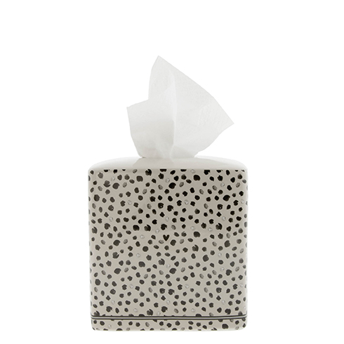 Tissue Box Titane/Confetti 13.5x13.5x13 cm






