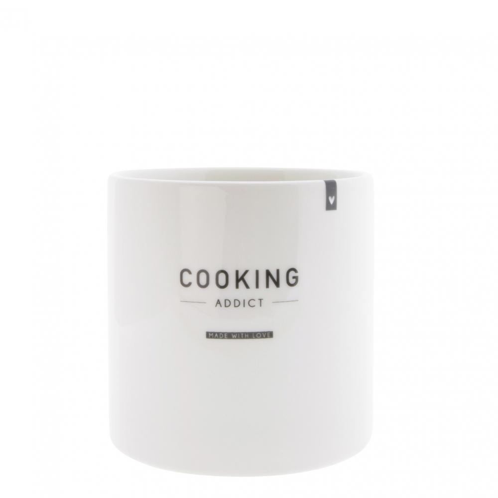 Untensil Jar White COOKING in White 14.5 x 14,5cm





