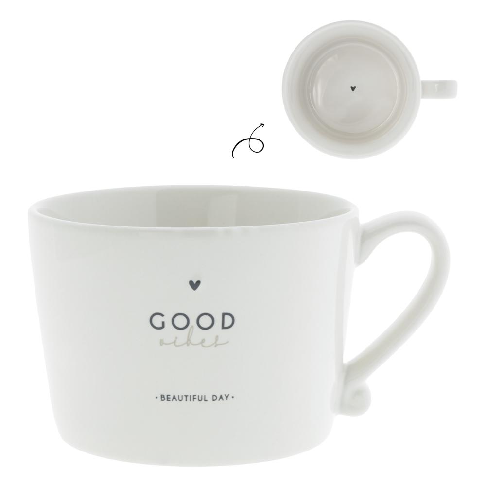 Cup White/Good vibes 10x8x7cm
























