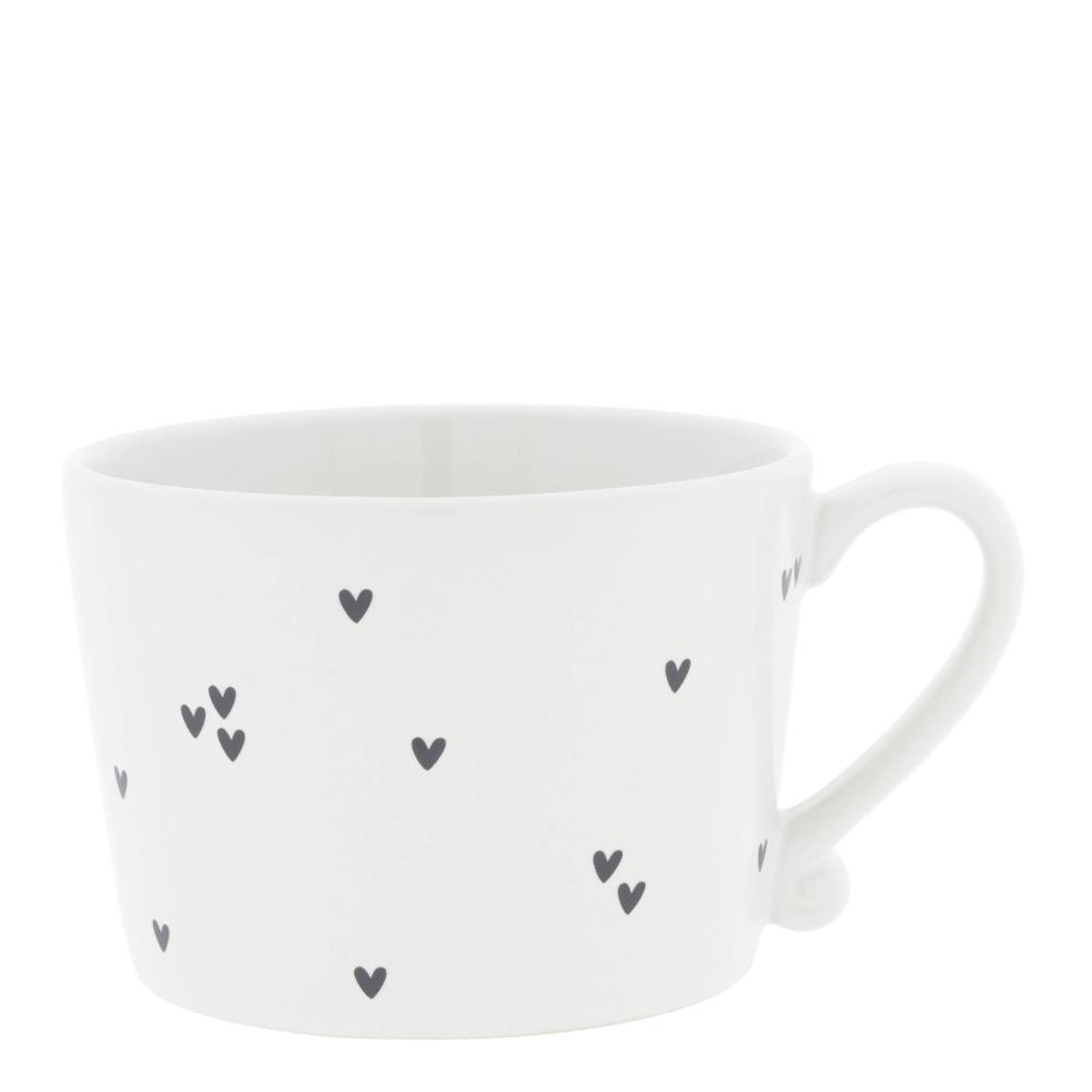 Cup White/Little Hearts Black10x8x7cm


























