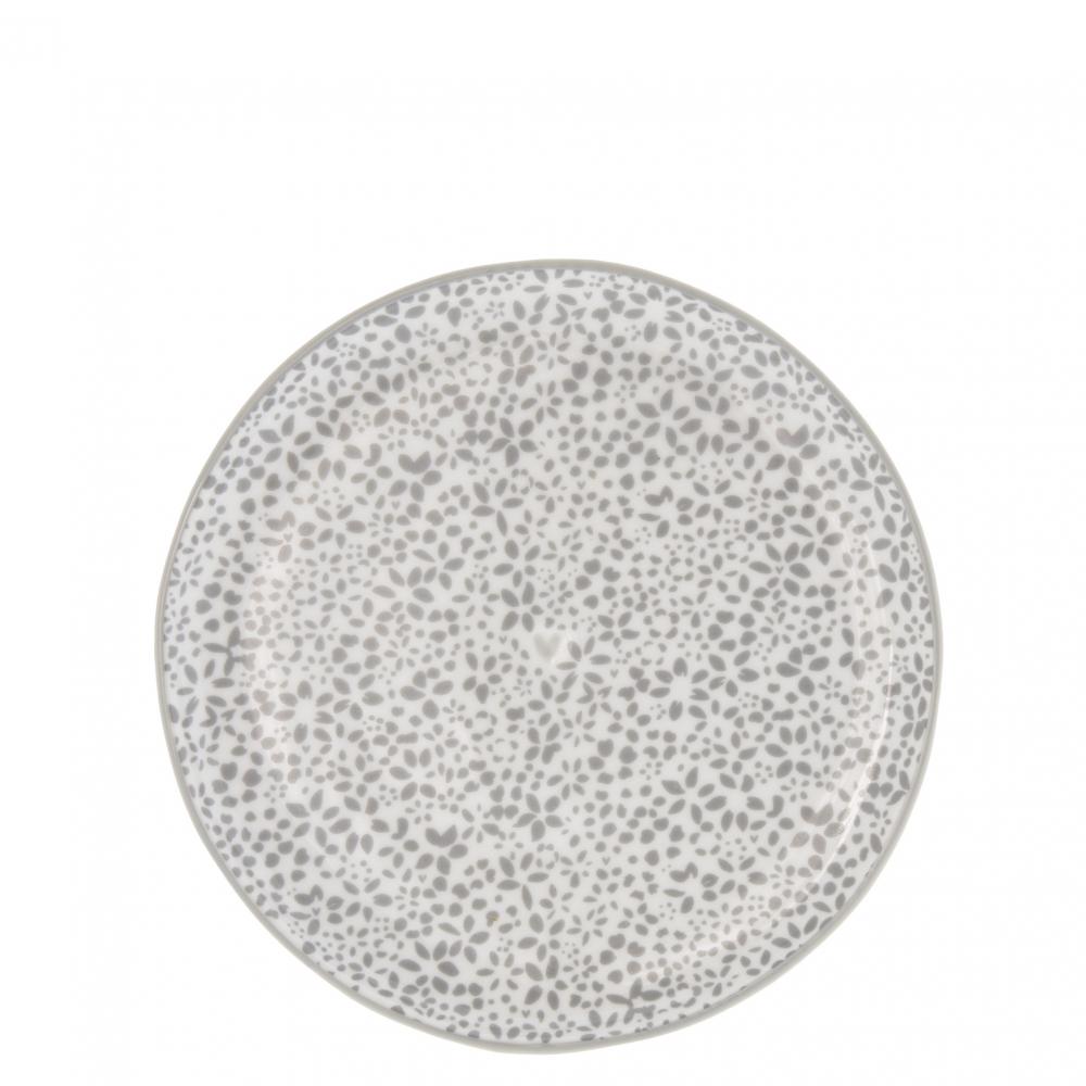 Dessert Plate19cm / Wild Flower Grey















