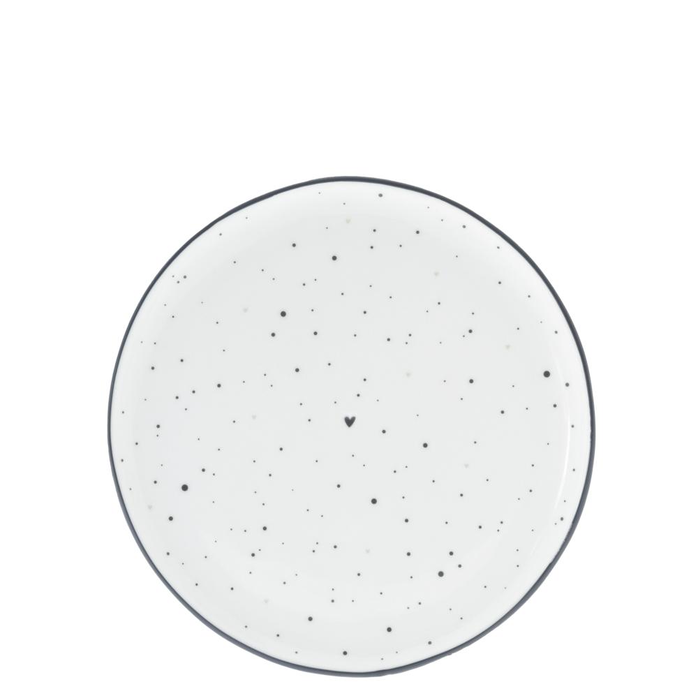 Dessert Plate 19cm White/Little Dots in Black



















