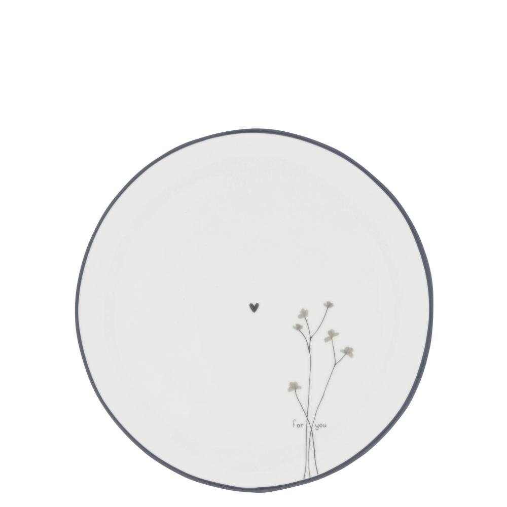 Dessert Plate 19cm White/Poppies - for you


















