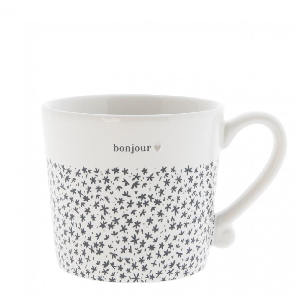 Mug White /Bonjour Black 8x7cm























