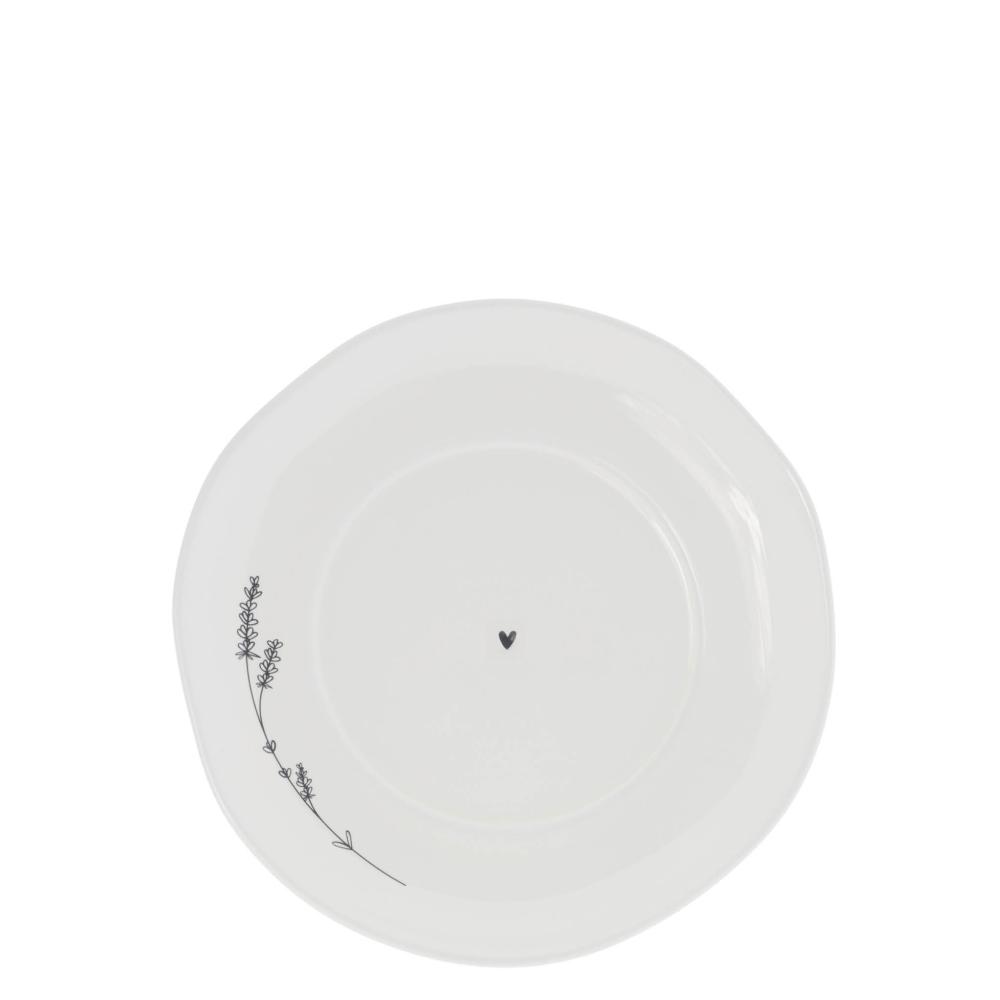 Plate Cup sm 13cm White/Just love


























