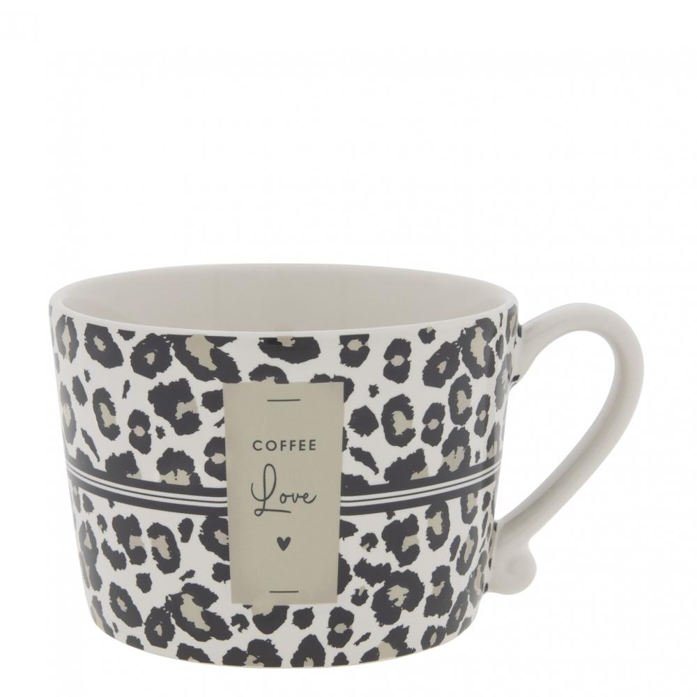 Cup White/Leopard Coffee Love 10x8x7cm





















