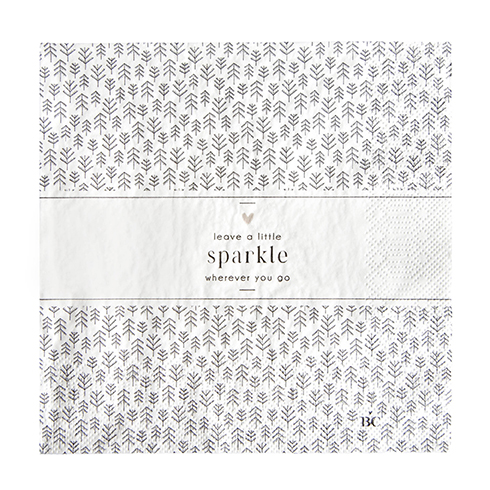 Napkin White/Tree Sparkle 20 pcs16,5x16,5cm





















