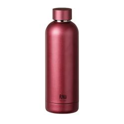 RAW TO GO - thermo bottles indian red in steel 