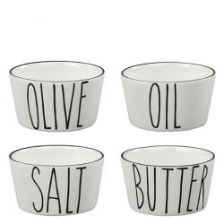 Bowl Ass Salt/butter/oil/olive 8x8x4,5 cm /set 4 ks/ cena za ks 
