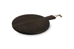 Serving board 48x37cm round wood Ancient
