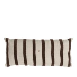Cushion 35x70 Naturel/Brown Stripes