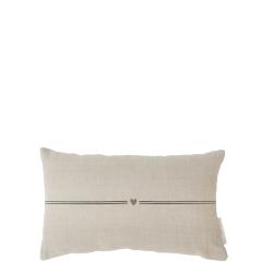 Cushion 30x50 Naturel/Grey Stripe