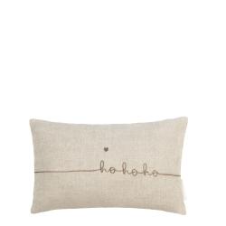 Cushion 30x50 Naturel/ho ho ho100% Linen