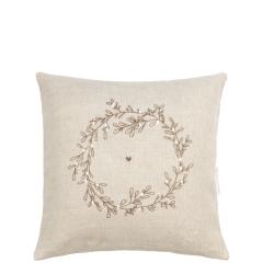 Cushion Cover 50x50 Naturel/Mistletoe 100% Linen