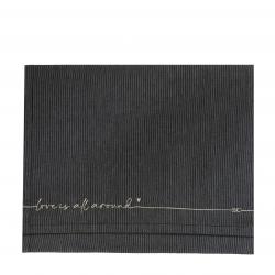 Runner 50x160 cm Natural/Black Chambray Love is



















