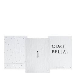 Kitchen Towels 50x70(3x4pcs) White Ciao Bella


 



















