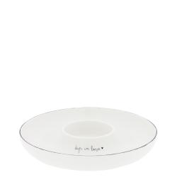 Bowl Tapas 'dip in love' White19 cm