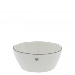 Bowl Sauce with heart in Gray 6.8X9.5X3cm

