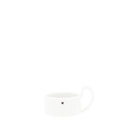 Candleholder Small White with handle 4 cm