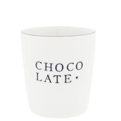 Mug XL White natural shape Chocolate 9,5x10cm