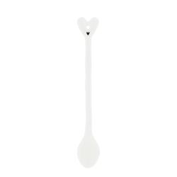 Spoon White w Heart 18,5cm