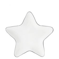 Star Plate 16cm with Black edge