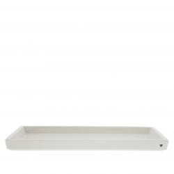 Tray rectangular White 






