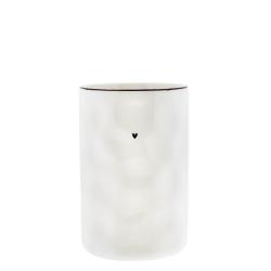 Untensil Jar White Natural Shape11x16,5 cm