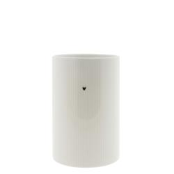 Untensil Jar White Relief 11x16,5 cm







