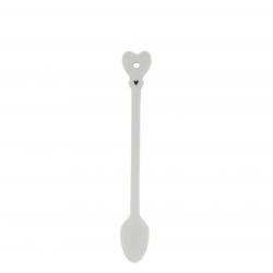 Spoon White with Black Heart 18,5cm


























