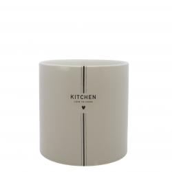 Untensil Jar White KITCHEN in Titane 14.5 x 14,5cm







