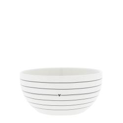 Bowl White/Stripes Black14,5x7cm



























