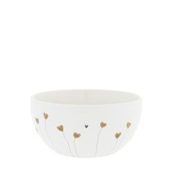 Bowl White/Hearts in bloom14,5x7cm