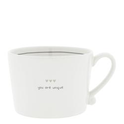 Cup White/You are unique 10x8x7cm

























