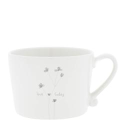 Cup White/ Love Today Grey 10x8x7cm

























