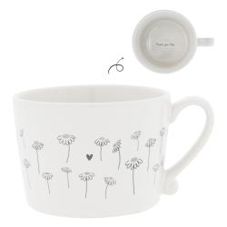 Cup White/ Daisies 10x8x7cm

























