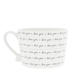 Cup White/i love you10x8x7cm