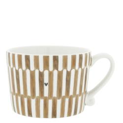 Cup White/Stack the Stripes 10x8x7cm