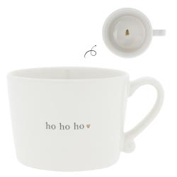 Cup White/ho ho ho 10x8x7cm
